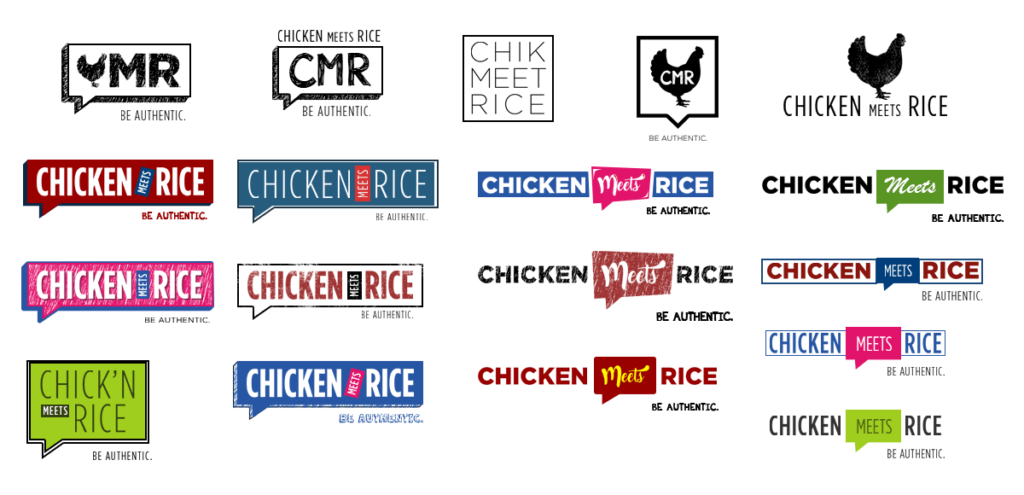 Point A Solutions - chicken meets rice logos
